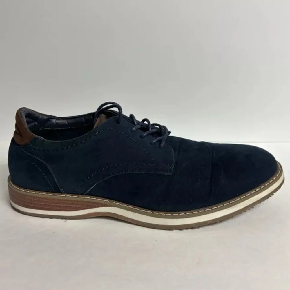 Vance Co Men’s Rutger Oxford Navy, Size 8.5 M